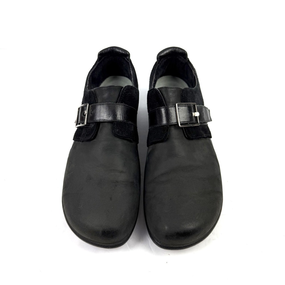 NAOT Tane Shoes 42 Black Suede‎ Nubuck Leather Monk Strap Womens US 11 Israel